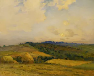 After The Harvest Oil painting by Jean Charles Cazin