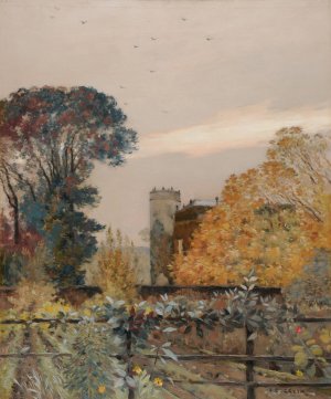 Chateau en ecosse Oil painting by Jean Charles Cazin