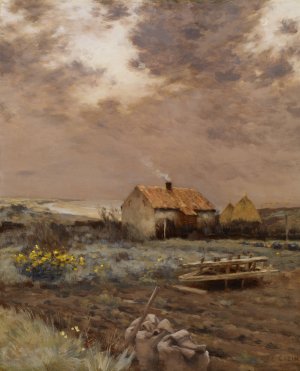 Landscape by Jean Charles Cazin Oil Painting