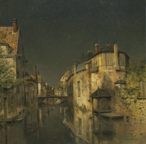 Midnight by Jean Charles Cazin Oil Painting