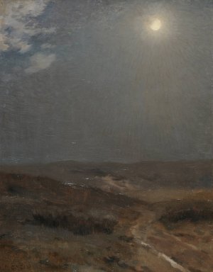 Paysage au clair de lune by Jean Charles Cazin Oil Painting