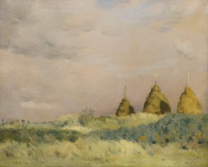 The three stacks by Jean Charles Cazin Oil Painting