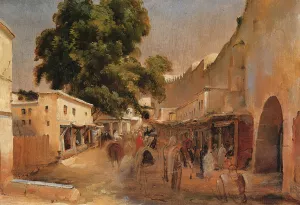 Algeria by Jean-Charles Langlois Oil Painting