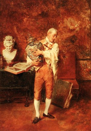 Le Valet De Chambre by Jean Charles Meissonier Oil Painting