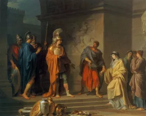 La Generosite De Scipio by Jean-Charles-Nicaise Perrin - Oil Painting Reproduction