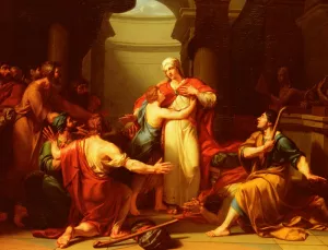 Joseph Reconnu Par Ses Freres by Jean-Charles Tardieu Oil Painting