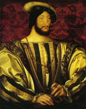 Portrait of Francis I by Jean Clouet - Oil Painting Reproduction