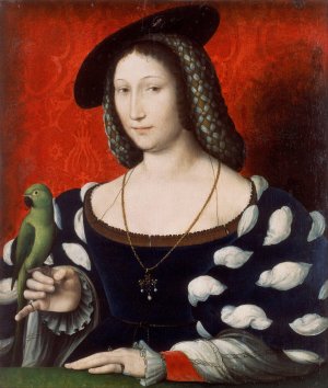 Portrait of Marguerite of Navarre by Jean Clouet Oil Painting