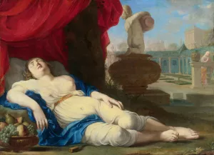 Jeune Femme Endormie Dit Aussi 'La Belle Du Canet' by Jean Daret Oil Painting