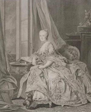 Portrait of Anastasia Ioannovna, Landgravine of Hesse-Homburg Oil painting by Jean Daulle