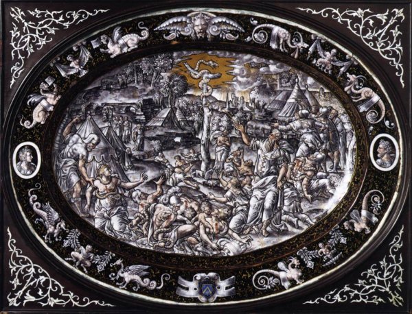 Main Product Photo of Oval Bowl Painting by Jean De Court
