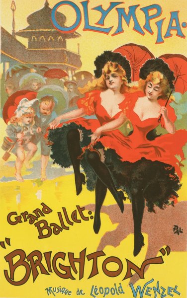 Grand Ballet Brighton  by Jean De Paleologue - Hand-Painted Oil Painting Reproduction