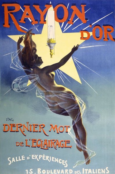 Rayon d'or, dernier mot de l'eclairag  by Jean De Paleologue - Hand-Painted Oil Painting Reproduction