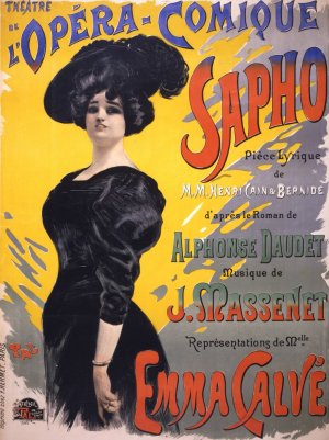 Sapho; Theatre de l'Opera-Comique by Jean De Paleologue Oil Painting