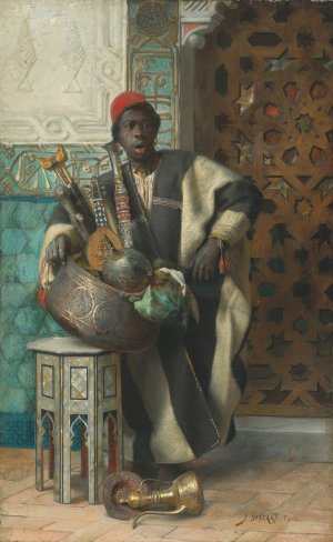 The Moorish Merchant by Jean Discart Oil Painting