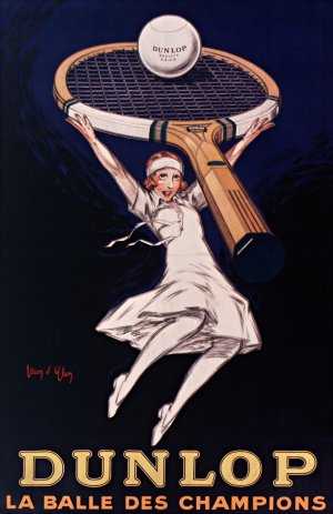 Dunlop, la balle des champions by Jean D'Ylen Oil Painting