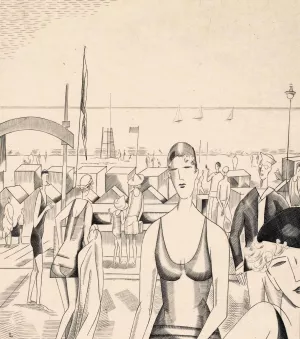 Badplaats Oil painting by Jean Emile Laboureur