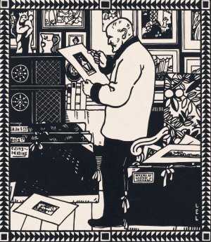 Portret van de verzamelaar Alphonse Lotz-Brissonneau by Jean Emile Laboureur Oil Painting