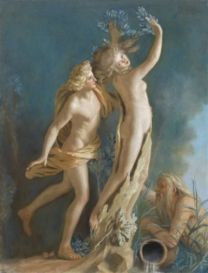 Apollo and Daphne by Jean-Etienne Liotard Oil Painting