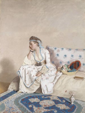 Marie Fargues, the Painter's Wife by Jean-Etienne Liotard Oil Painting
