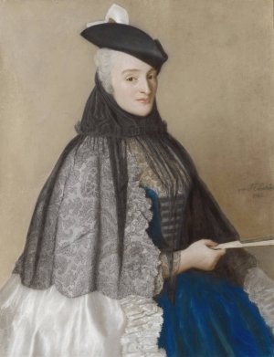 Portrait of Catherine Begon by Jean-Etienne Liotard Oil Painting