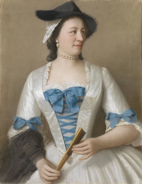 Portrait of Jeanne-Elisabeth Sellon, Lady Tyrell  by Jean-Etienne Liotard - Hand-Painted Oil Painting Reproduction