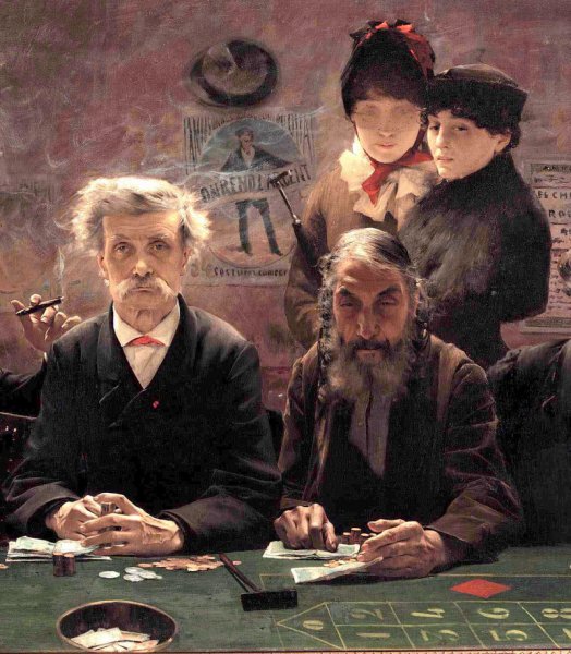 Le Tripot Detail by Jean-Eugene Buland - Hand-Painted Oil Painting Reproduction