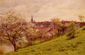 Le Printemps, Amiens by Jean Ferdinand Monchablon Oil Painting