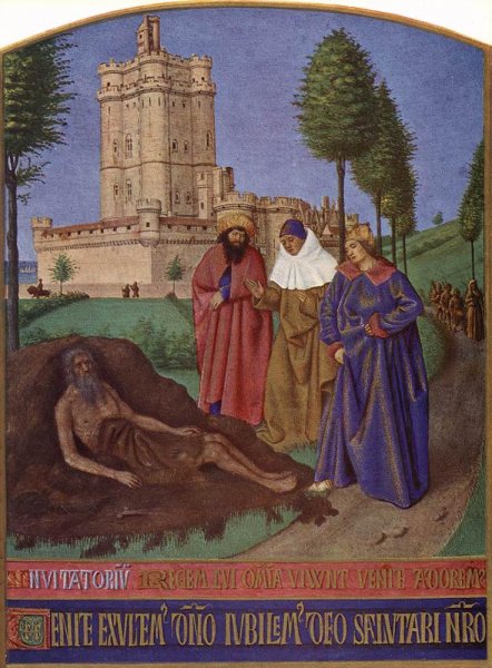 Job and His False Comforters by Jean Fouquet - Hand-Painted Oil Painting Reproduction