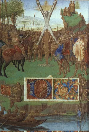 Martyrdom of St Andrew Oil painting by Jean Fouquet