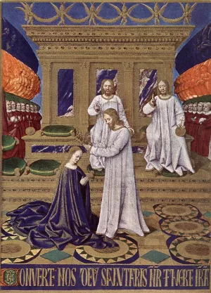 The Coronation of the Virgin by Jean Fouquet - Oil Painting Reproduction