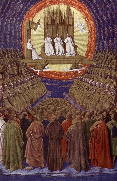 Main Product Photo of The Enthronement of the Virgin Painting by Jean Fouquet