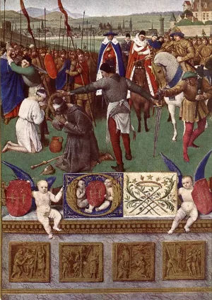 The Martyrdom of St James the Great by Jean Fouquet Oil Painting
