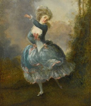 Mademoiselle Duthe Dancing by Jean-Frederic Schall Oil Painting