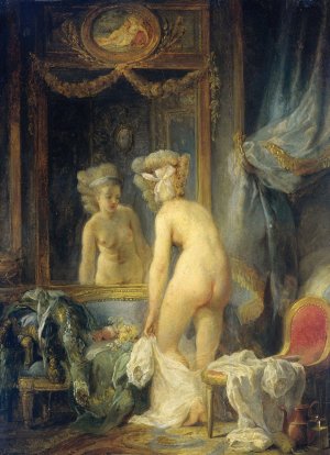 Morning Toilet by Jean-Frederic Schall Oil Painting