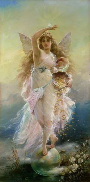 Fortuna Oil painting by Jean Francois Bernard