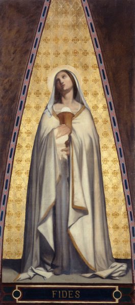 Fides by Jean-Francois Bremond Oil Painting