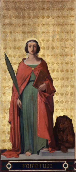 Fortitudo by Jean-Francois Bremond Oil Painting
