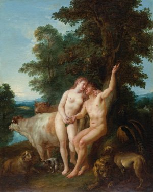 Adam and Eve by Jean-Francois De Troy Oil Painting