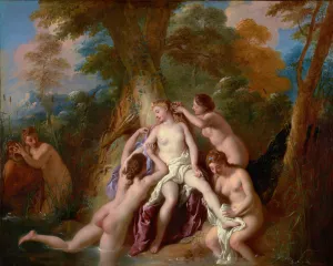 Diana and Her Nymphs Bathing by Jean-Francois De Troy Oil Painting