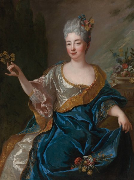 Portrait Of A Lady by Jean-Francois De Troy - Hand-Painted Oil Painting Reproduction