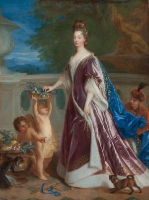Portrait Of Elisabeth-Charlotte De Baviere, The Princess Palatine by Jean-Francois De Troy Oil Painting