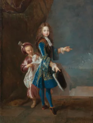 Portrait Of Louis Alexandre De Bourbon, Comte De Toulouse by Jean-Francois De Troy Oil Painting