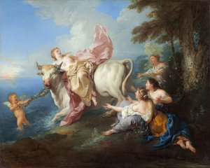The Abduction of Europa by Jean-Francois De Troy Oil Painting