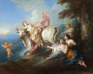 The Abduction of Europa by Jean-Francois De Troy Oil Painting