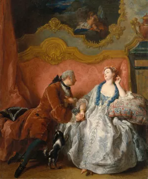 The Declaration of Love by Jean-Francois De Troy Oil Painting