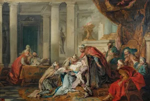 The Fainting of Esther by Jean-Francois De Troy Oil Painting