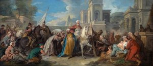 The Triumph of Mordecai by Jean-Francois De Troy Oil Painting