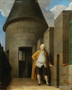 Portrait of Louis XVI at the temple by Jean-Francois Garneray Oil Painting