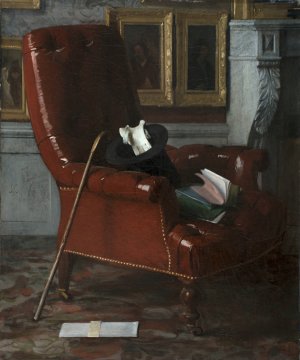 Un coin de salon chez le peintre by Jean Francois Gigoux Oil Painting